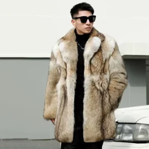 Luxury Real Wolf Fur Coat – Thick Heavy Winter Fur Costume Outerwear | WEAR THE ORIGINALS (OGNLS)